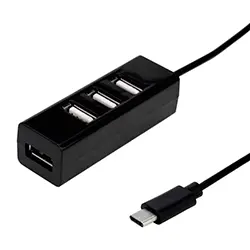 Adaptateur HUB type-c vers 4 ports USB 2.0 480mbps - Noir