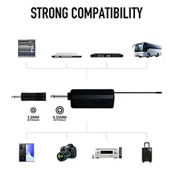 Microphone professionnel Studio sans-fil à condensateur Rechargeable TTD-M10/ZH-18M - Gris