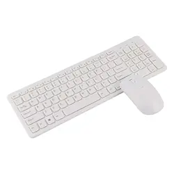 Ensemble clavier souris sans-fil 2.4ghz GKM520 - Blanc