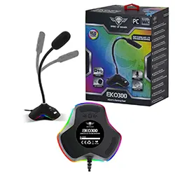 Microphone Gaming Spirit of gamer EKO300 Omnidirectionnel USB pour PC MAC Console avec pied