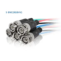 Câble Adaptateur Convertisseur VGA vers 5 x BNC RGBHV mâle 3m
