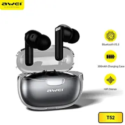 Ecouteur Earbuds Gaming sans-fil TWS Bluetooth 5.3 Awei T52 IPX6