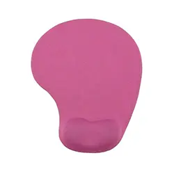 Tapis de souris antidérapant ergonomique avec repose poignet en gel réduit la Fatigue des mains 23 x 19cm - Rose