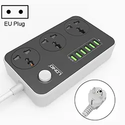 Multiprise Rallonge universelle LDNIO SC3604 3 Prise + 6 USB 5V 3.4A 2500W 2m
