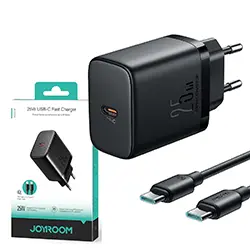 Chargeur Type-c PD 25W Joyroom JR-TCF11EU + Cable Type-c Vers Type-c 1m