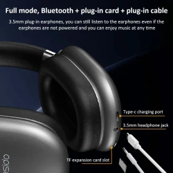 Casque Sans-fil Bluetooth 5.2 400mAh AUX Micro SD YESIDO EP05