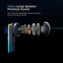 Ecouteur Earbuds sans-fil bluetooth 5.3 Joyroom IceLens TC1 avec lumière LED