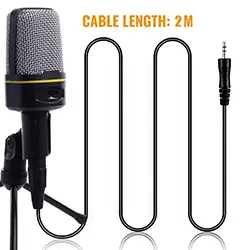 Microphone professionnel Portable avec trépied pour Studio audio, enregistrement PC SF-920 2m