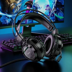 HOCO W110 Casque gaming filaire AUX 3.5mm RGB PC
