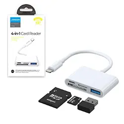 Adaptateur HUB 4 en 1 Joyroom S-H142 Lightning vers USB OTG lecteur de carte SD Micro SD