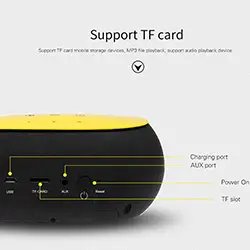 Haut parleur Portable sans fil AWEI Y200 Bluetooth 4.2 Micro SD USB - Blanc