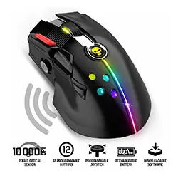 Souris sans-fil 2.4ghz Gaming Rechargeable 800 mAh Spirit Of Gamer XPERT-M600 S-XM600RF 10000dpi 12 boutons programmables