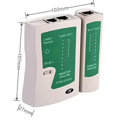 Testeur de câble réseau RJ45 RJ11 RJ12 LAN avec pochette