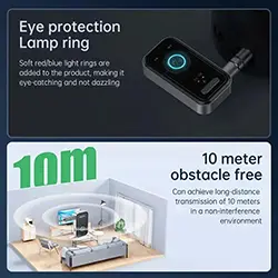 Emetteur Recepteur Audio sans-fil Bluetooth 5.3 AUX Jack 3.5mm pour haut parleur, casque, auto