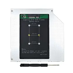 Adaptateur Rack disque dur mSATA Caddy en forme DVD 9.5mm Pour ordinateur portable