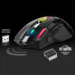 Souris sans-fil 2.4ghz Gaming Rechargeable 800 mAh Spirit Of Gamer XPERT-M600 S-XM600RF 10000dpi 12 boutons programmables