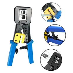 Pince a sertir Réseau Professionel RJ45 RJ12 8p8c CAT6 CAT5E CAT5 avec dénudeur