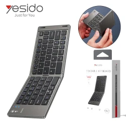 YESIDO KB27 Clavier Portable sans-fil Bluetooth 5.0 Pliable Rechargeable Pour ANDROID IOS PC