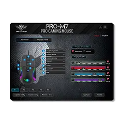 Souris Gaming Spirit of gamer RGB PRO-M7 S-PM7 4800dpi 7 Boutons Programmables