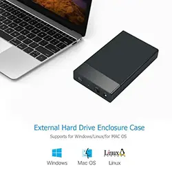 Rack pour disque dur externe HDD 2 en 1 3.5 pouces et 2.5 pouces SATA USB 2.0 avec Alimentation
