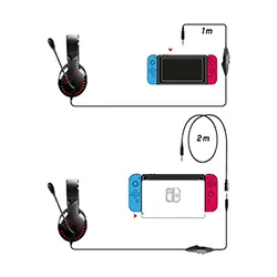 Casque Gaming filaire Spirit Of Gamer PRO-H3 SWITCH EDITION MIC-PH3SW pour Nintendo Switch, Smartphone - Noir|Rouge