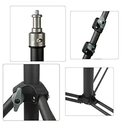 Trepied Support 2.1m en aluminium LINCO ZENITH 8806 avec tête à vis 1/4 pour caméra, Lampe, Flash, appareil photo DSLR