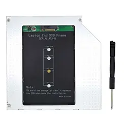 Adaptateur Rack disque dur M.2 SATA Caddy en forme DVD 9.5mm Pour ordinateur portable