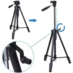 Trépied télescopique Professionnel pour Caméra Smartphone MT-SUP501 153cm en aluminium