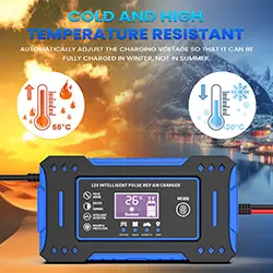 Chargeur rapide de batterie de voiture LCD, réparation SnapPulse, acide de plomb AGM 12v 6A