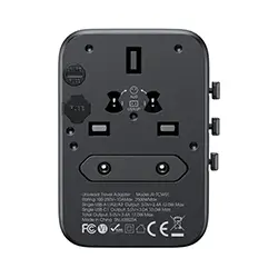 Chargeur Adaptateur de voyage universel 17W 3 Ports USB + Type-c Joyroom JR-TCW01