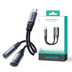 Adaptateur Convertisseur 2 en 1 Type-c vers Audio AUX 3.5mm Jack + Charge type-c Joyroom SY-C02