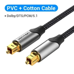 Vention Câble Audio optique numérique Toslink SPDIF pour amplificateurs Blu-ray Xbox 360 PS4