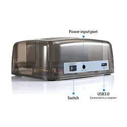 Station d'accueil Dockstation Docking Dual HDD 3.5″ 2.5″ SATA IDE USB 3.0 S8