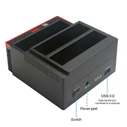 Station d'accueil Docking HDD Multi-fonction Clonage SATA IDE triple emplacement USB 3.0 - 893u3