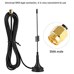 Antenne 4G de Communication Radio 5dbi avec Cable 5m Connecteur SMA mâle