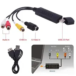 Adaptateur convertisseur USB 2.0 Pro Easycap pour vidéo TV DVD VHS pour PC, caméra de vidéo surveillance