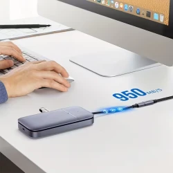 Câble extension USB-C Type-C Thunderbolt 3 10Gbps USB 3.1 100W 5A 4K UHD