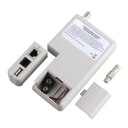 Testeur professionnel 4 en 1 de câble réseau RJ45 RJ11 USB coaxial BNC LAN Cat5 Cat6