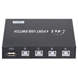 Switch imprimante 4 Ports USB-B pour partage Imprimantes PC Scanner Caméra Clavier