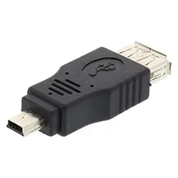 Adaptateur convertisseur USB 2.0 type A femelle vers Mini USB mâle