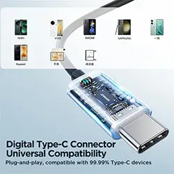 Écouteurs Intra-auriculaires Filaires Type-c USB-C Joyroom JR-EC07 en Métal