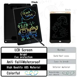 Ardoise Magique Tablette graphique 12" pour écrire, dessiner - Noir
