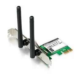 Carte Réseau WiFi Adaptateur TENDA W322E PCI EXPRESS PCI-E WI-FI N300 2 ANTENNES