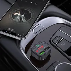 Chargeur AUTO USB QC3.0 et Emeteur Radio FM Bluetooth USB Micro SD HOCO E59