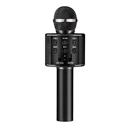 Microphone sans-fil Bluetooth KT-WS858 avec haut parleur AUX USB TF Card