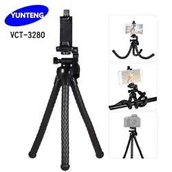 Trépied Portable Flexible pour téléphone Portable Go pro caméra avec support smartphone Yunteng VCT-3280