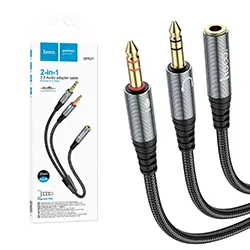 Adaptateur AUX Jack 3.5mm Femelle vers 2 x AUX Male Casque + Ecouteur HOCO UPA21