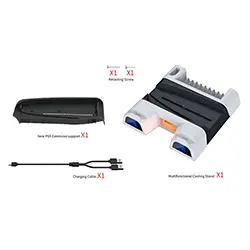 Support Docking Vertical de refroidissement pour PS5 Station de charge pour manette PS5 DOBE TP5-3536B