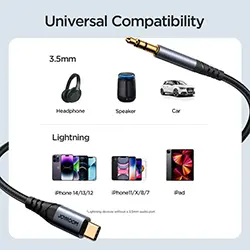 Cable Audio Type-c vers AUX 3.5mm Joyroom SY-A07 1.2m
