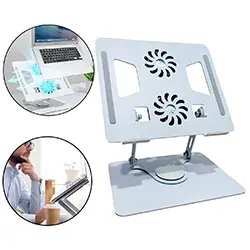 Refroidisseur Support Ordinateur portable LAPTOP YL-906 avec Double Ventilateur Rotatif à 360 Degrés